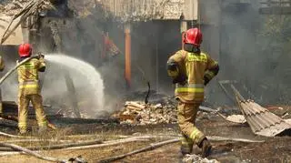 Pożar leśniczówki w Machowinie (powiat słupski)