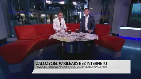 Assange odcięty od internetu