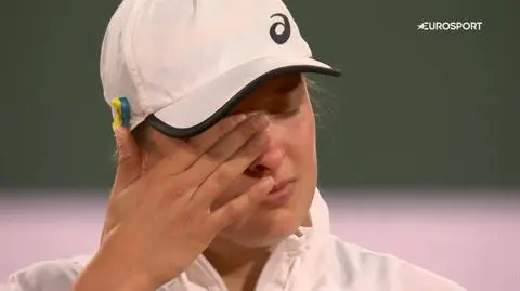 Wzruszona Iga Świątek. Polski hymn i łzy mistrzyni