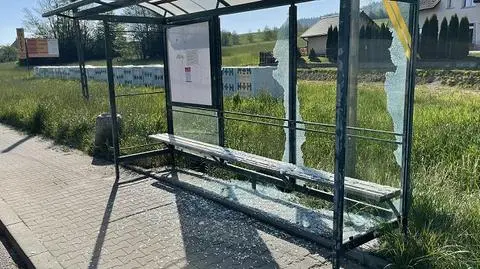 16-latek jechał, a 18-latek strzelał w przystanki. Policja: zniszczyli sześć wiat