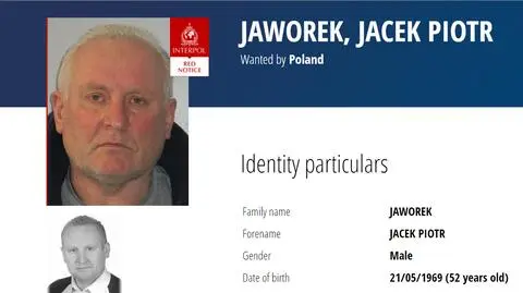 Jacek Jaworek - czerwona nota Interpolu