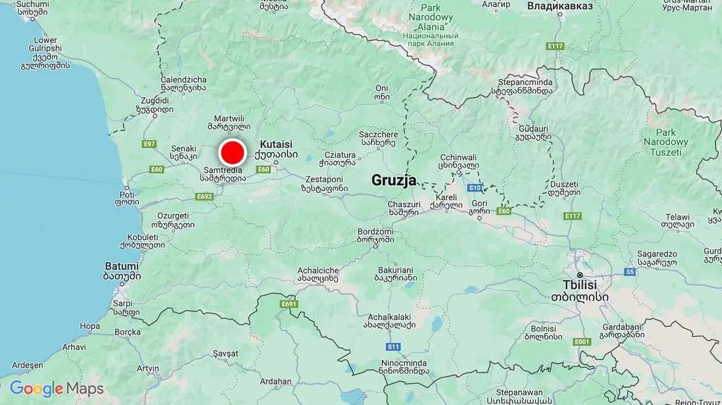 Miejsce, gdzie doszło do wypadku busa 