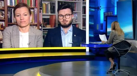 Zuzanna Rudzińska-Bluszcz i Bartosz Staszewski w  "Faktach po Faktach" 