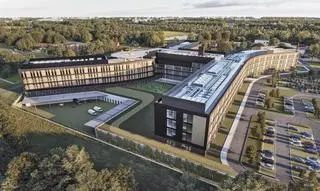 W Gliwicach może powstać nowoczesny szpital (wizualizacja nowej placówki) 