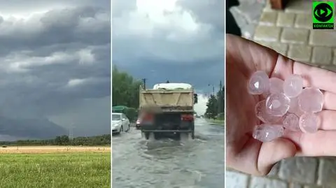 Intensywne gradobicia, zalane ulice i posesje. Burze przechodzą przez Polskę