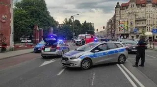 Miejsce wypadku w Katowicach