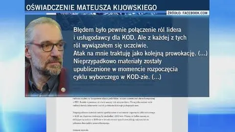 Media: 90 tys. zł ze zbiórek publicznych KOD trafiło do firmy Kijowskiego. Ten wydaje oświadczenie