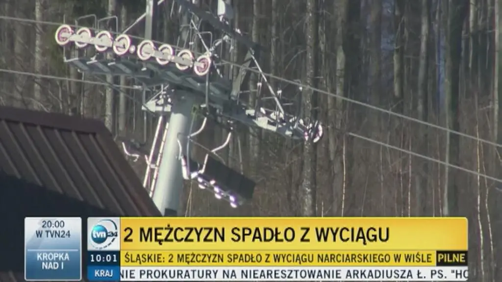 Wypadek na wyciągu w Wiśle