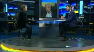 Малгожата Боніковська і Ян Пєкло у програмі "Факту по фактах" TVN24