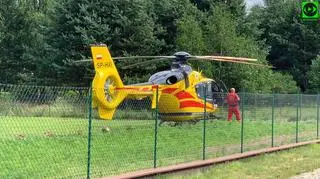 Ratownik WOPR wpłynął motorówką na pływającego mężczyznę 