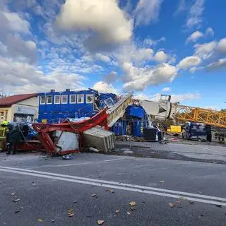 Wypadek na budowie w Wieliczce
