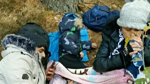 W lesie w okolicach wsi Szymki na Podlasiu wolontariusze znaleźli trójkę syryjskich uchodźców