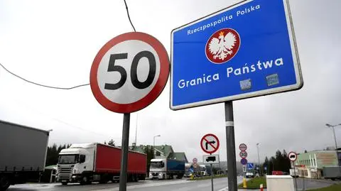 Punkt tymczasowej kontroli granicznej na dawnym polsko-słowackim przejściu granicznym w Barwinku