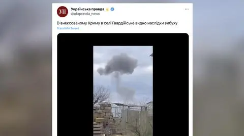 Media: silny wybuch w pobliżu rosyjskiej bazy lotniczej na Krymie