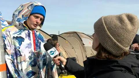 Sobowtór Zełenskiego i "motywujące hasła" na przejściu granicznym w Medyce