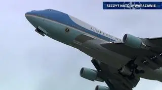 Air Force One odlatuje z Polski