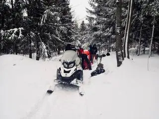 Akcja ratunkowa pod szczytem Magurka Wilkowicka