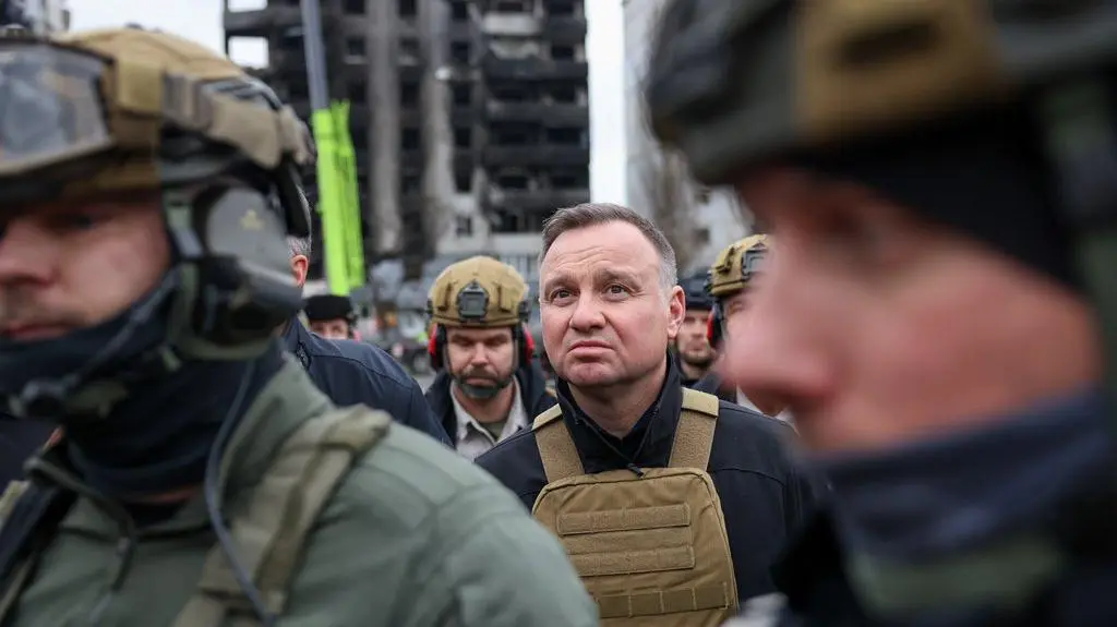 Andrzej Duda w Borodziance (zdjęcie z 13 kwietnia)