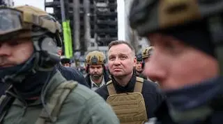 Andrzej Duda w Borodziance (zdjęcie z 13 kwietnia)