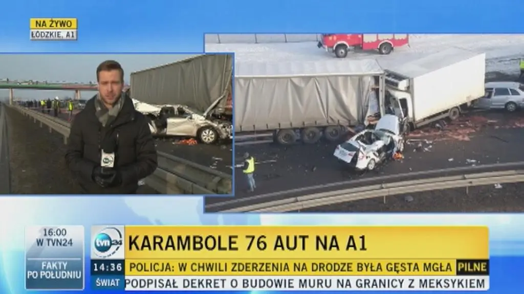 Policja chce odtworzyć jak doszło do karamboli