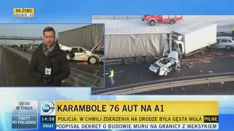 Policja chce odtworzyć jak doszło do karamboli