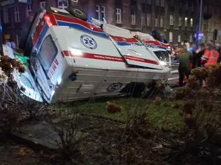 Zderzenie karetek w Krakowie