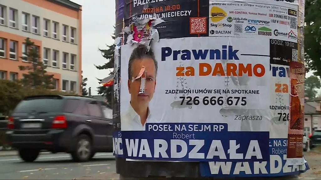 Plakat Roberta Wardzały w Tarnowie