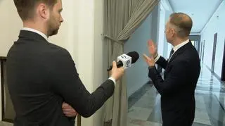 Cezary Tomczyk "otworzył" korytarz sejmowy