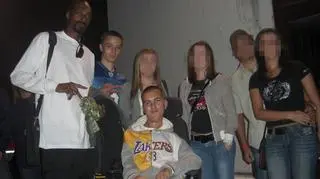 Po koncercie z amerykańskim raperem Snoop Dogg - Warszawa 2008 r.