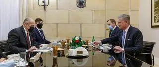 Spotkanie Zbigniewa Rau z Mikko Kinnunenem