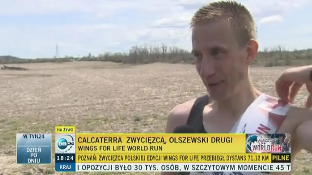 Bartosz Olszewski - drugi zawodnik na świecie w Wings for Life