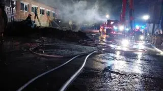 Pożarem objętych było ok. 750 m2 powierzchni chlewni