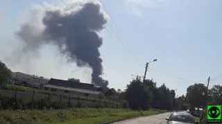 Pożar zakładu tapicerskiego w Niwnicy