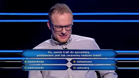 Pytanie w "Milionerach" o tak zwany test łosia
