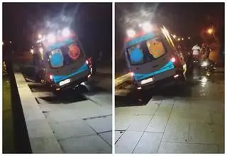 Toruń. Pod karetką zapadły się granitowe płyty