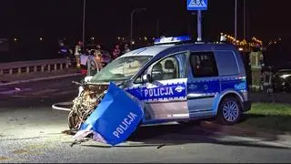 Dwoje funkcjonariuszy trafiło do szpitala