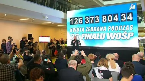 Ogłoszenie ostatecznego wyniku zbiórki 26.Finału WOŚP