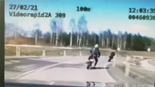 Motocykliści nie zatrzymali się pomimo wezwań policji
