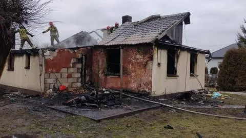 Pożar w Wojsławicach, nie żyje mężczyzna 