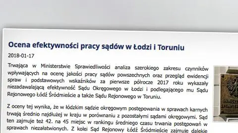 Prezesi sądów w Łodzi odwołani