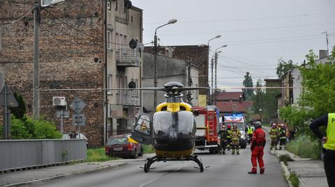 Sześciolatek potrącony na rowerze. Śmigłowiec w akcji