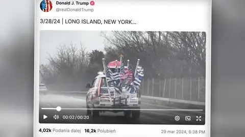 Trump publikuje wizerunek związanego Bidena. Burza w USA