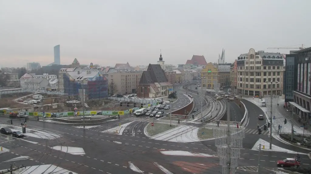Przyprószony Plac Dominikański