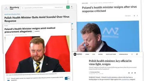 Światowe media o odejściu i "nadszarpniętym wizerunku" Szumowskiego. #PisząoPolsce