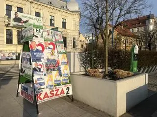 Zielona Góra przypomina jeden wielki słup wyborczy