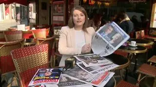Anna Kowalska przegląda francuską prasę