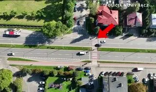 Policyjny dron śledził wykroczenia kierowców w Nowym Sączu
