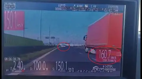 Jechał o 80 km/h za szybko. "Zignorował ograniczenie prędkości w miejscu robót drogowych"