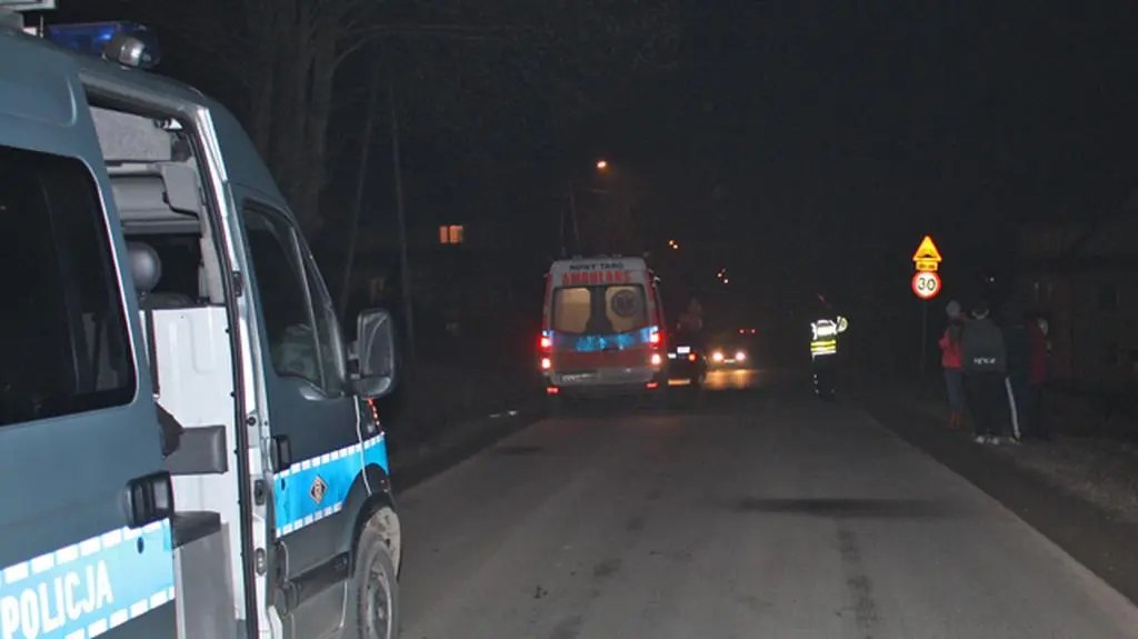 Wypadek w Skawie
