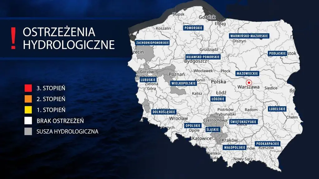 Ostrzeżenia hydrologiczne IMGW